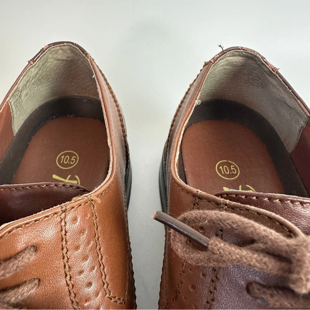 The Original Penguin by Musingwear Brown Leather Dress Shoes Welton‎ Mens 10.5